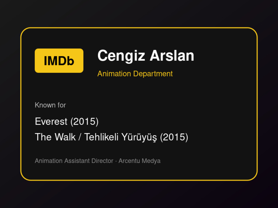 Cengiz Arslan İmdb